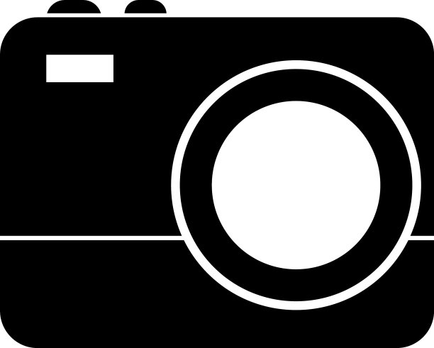 孤立的相机剪影风格图标图片下载