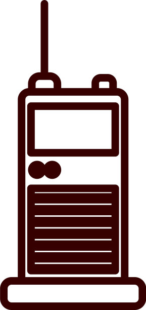 手电台线条风格图标设计图片下载