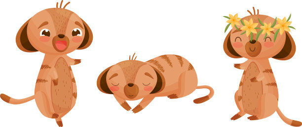 可爱的小狗睡觉戴着花圈图片下载