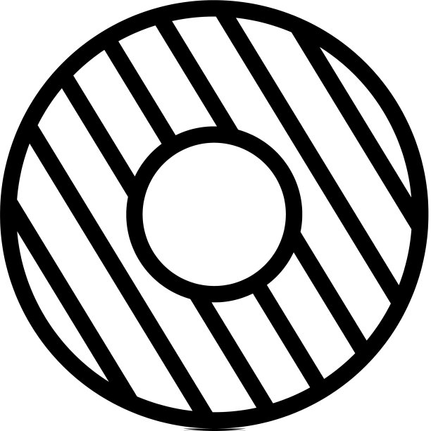 Cookie图标孤立的轮廓符号图片下载