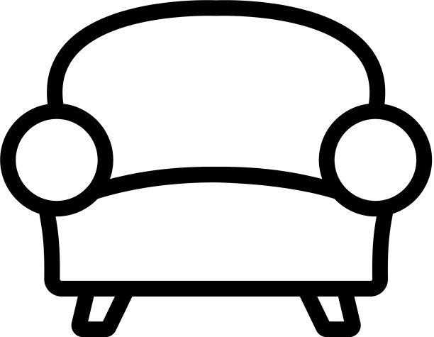 家沙发图标孤立轮廓符号图片下载