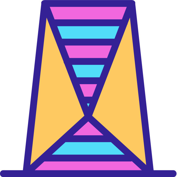 未来城市图标孤立轮廓图片下载