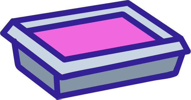 猫砂图标孤立轮廓符号图片下载