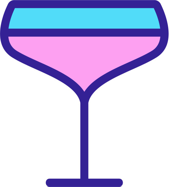 香槟图标孤立轮廓符号图片下载