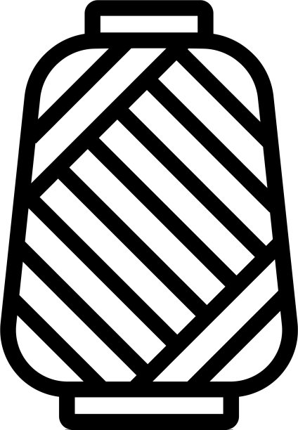 针织图标孤立轮廓符号图片下载