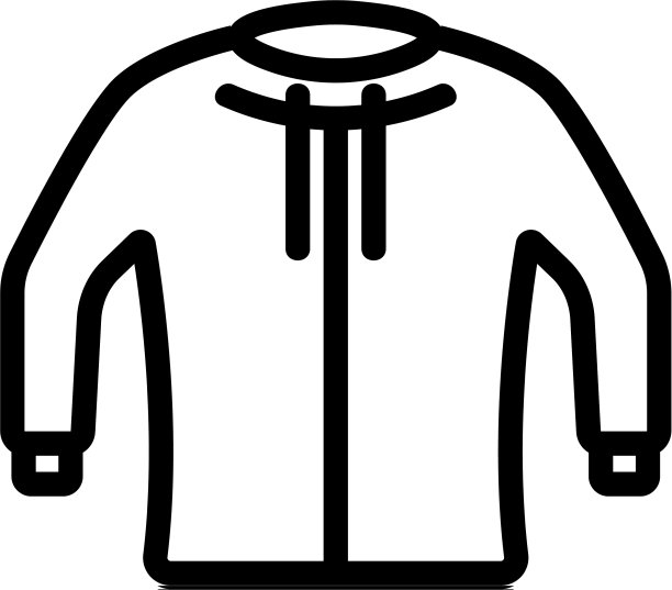 帽衫图标孤立轮廓符号图片下载