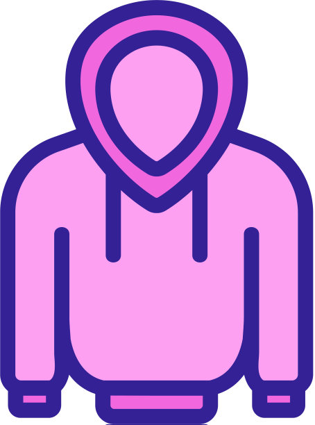 帽衫图标孤立轮廓符号图片下载