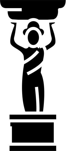 小雕像黑色图标概念图片下载