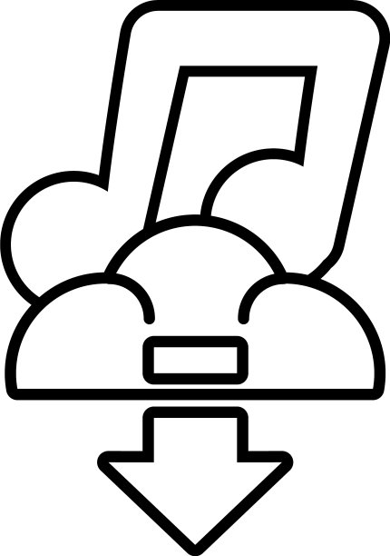 白色云端下载信息图片下载