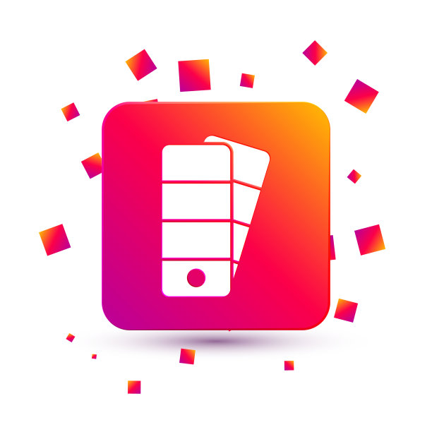 白色调色板图标孤立的白色背景图片下载