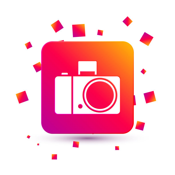 白色照片相机图标孤立在白色图片下载