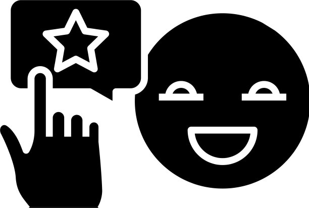 明星情感黑色图标概念图片下载