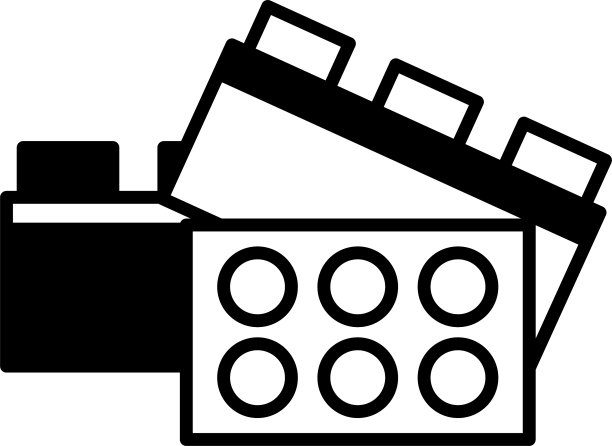 玩具块上的白色背景玩具图片下载