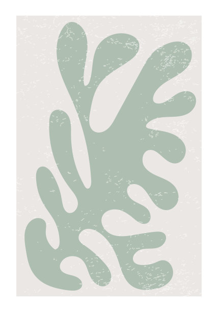 马蒂斯用抽象的有机形状启发当代拼贴海报图片下载