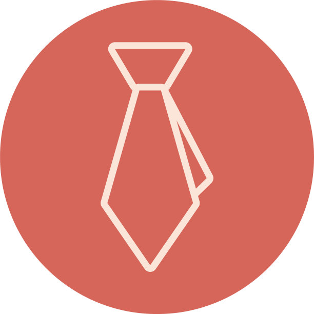 服装领带块和线图标图片下载