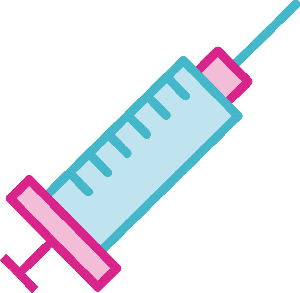 注射药线和填充样式图标图片下载