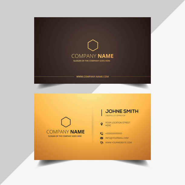 准备打印现代名片矢量模板图片下载