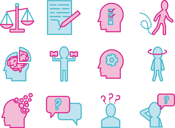 捆绑老年痴呆症图标图片下载