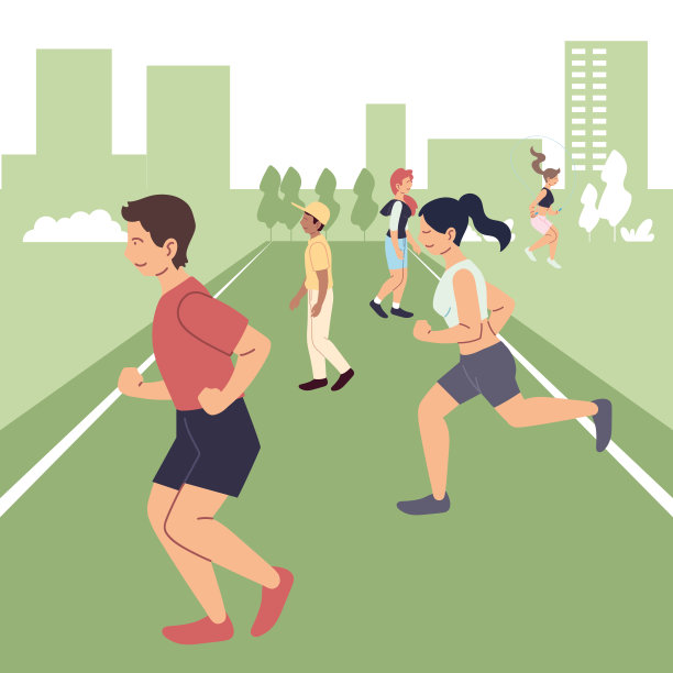 人们在做城市矢量设计运动图片下载