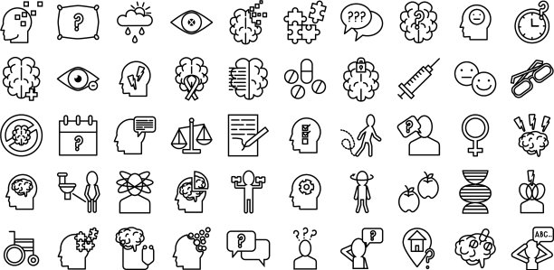 捆绑老年痴呆症图标图片下载