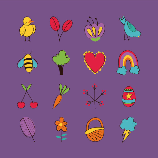 捆绑弹簧套手绘图标图片下载