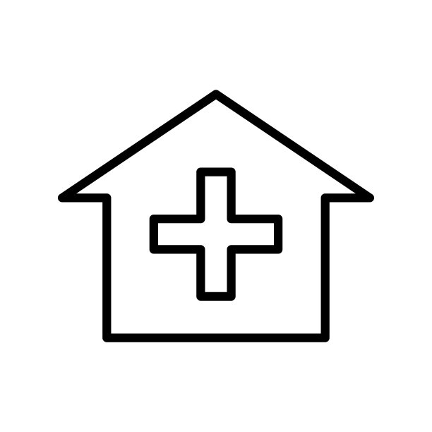 插图医院建筑图标矢量图形图片下载