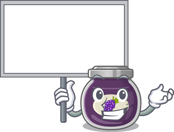 一个可爱的图画葡萄果酱可爱的卡通图片下载