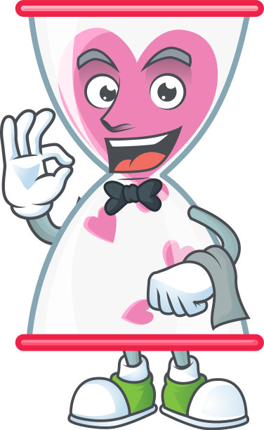 友好的爱钟沙性格站为服务员图片下载