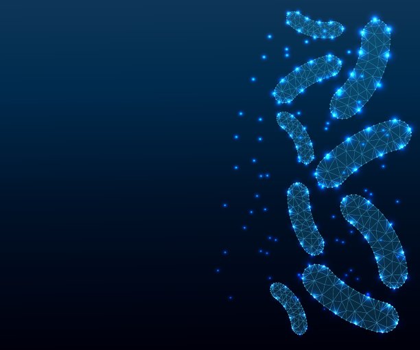 益生菌，多角形，蓝色7图片下载