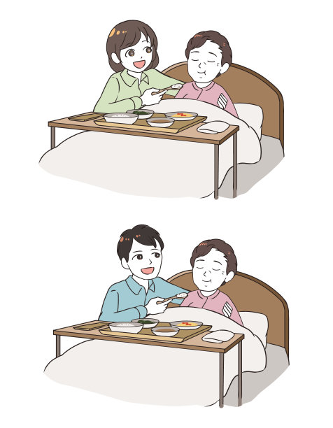 一家人在喂老太太图片下载