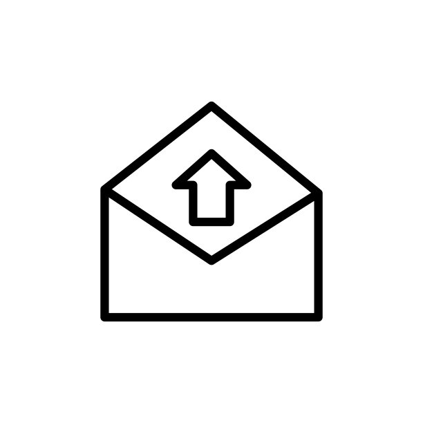 信封图标模板矢量图图片下载