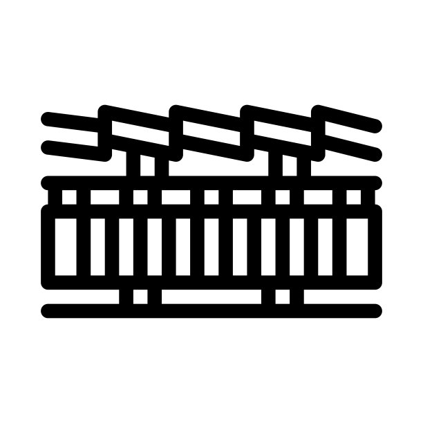屋顶层图标矢量轮廓插图图片下载