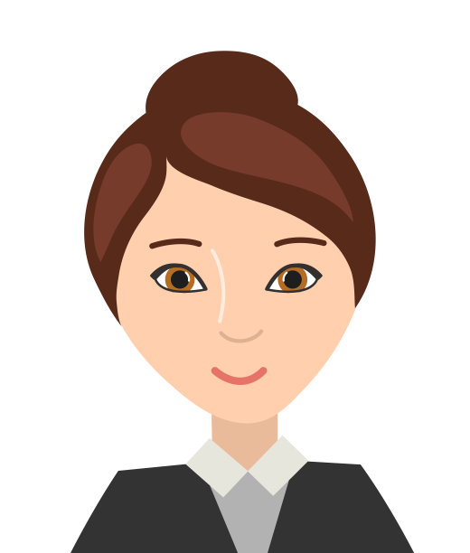 一个穿着职业装的年轻女人的化身。图片下载