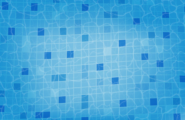 抽象现实游泳池从俯视图素材图片