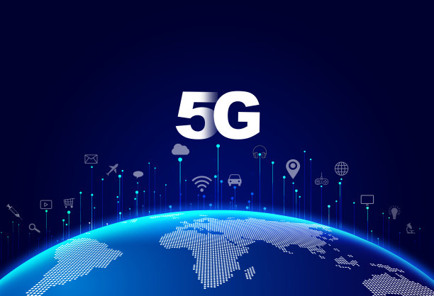数字地球传输5G信号，适用于各种场景图标。图片下载