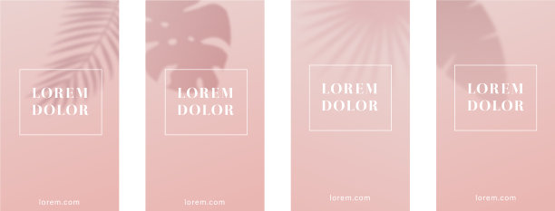 粉红色可移动的背面或带有叶影的模板图片下载