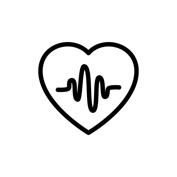 心脏脉搏图标矢量图形图片下载