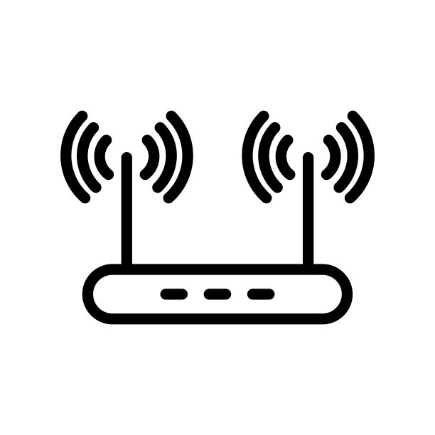 插图矢量图形的路由器图标模板图片下载
