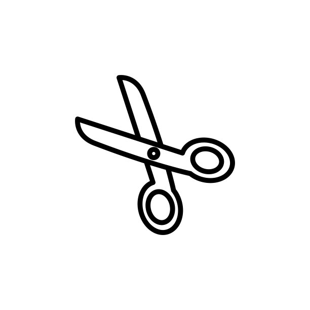 插图矢量图形的剪刀图标模板图片下载