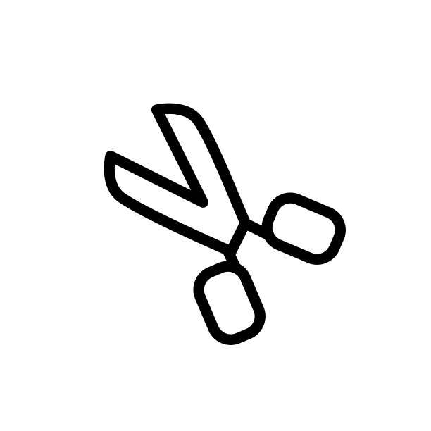 插图矢量图形的剪刀图标模板图片下载