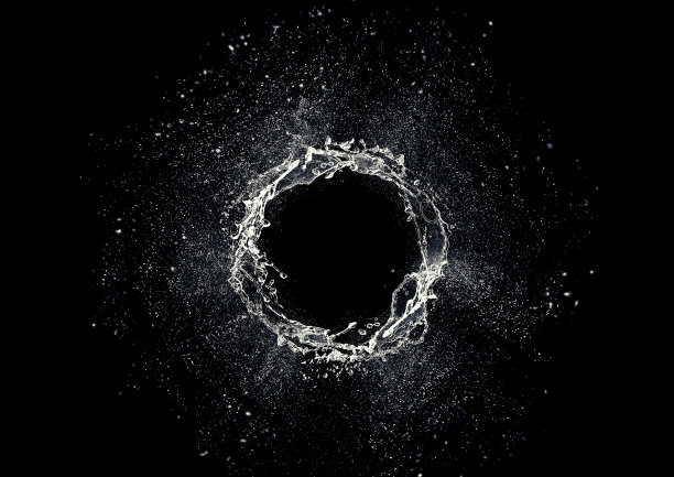 水花的3D插图图片下载