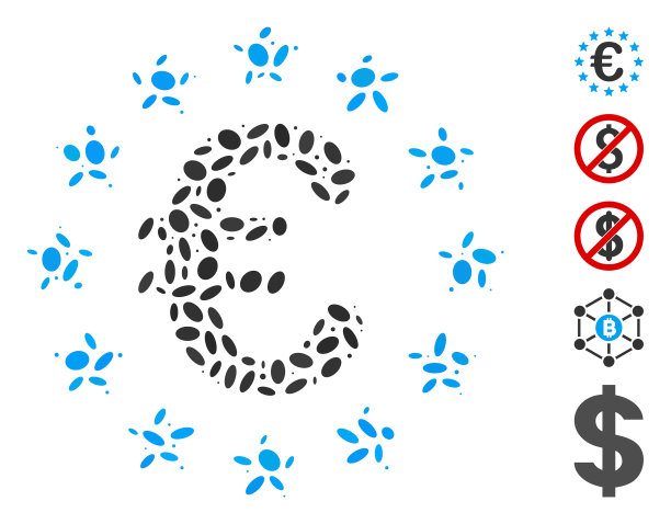 虚线拼贴的欧盟图片下载