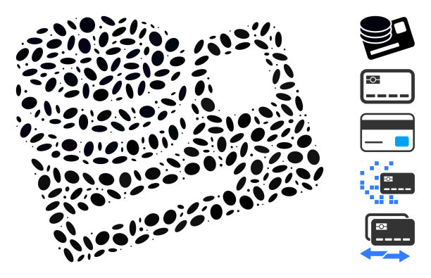 椭圆形拼贴的钱图片下载