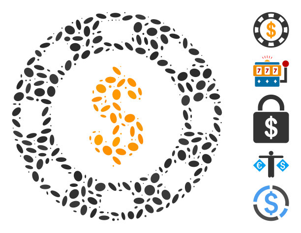 点马赛克美元赌场芯片图片下载