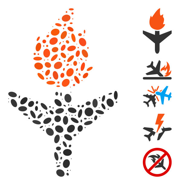 Dot拼贴发射飞机图片下载