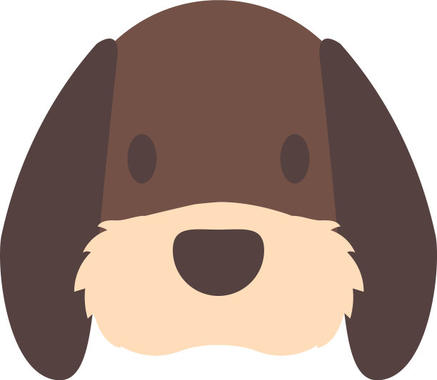 头可爱的狗在白色的背景图片下载