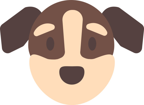 头可爱的狗在白色的背景图片下载