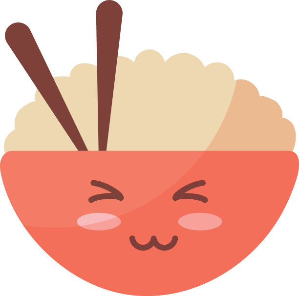 白色背景上的美味东方食物图片下载