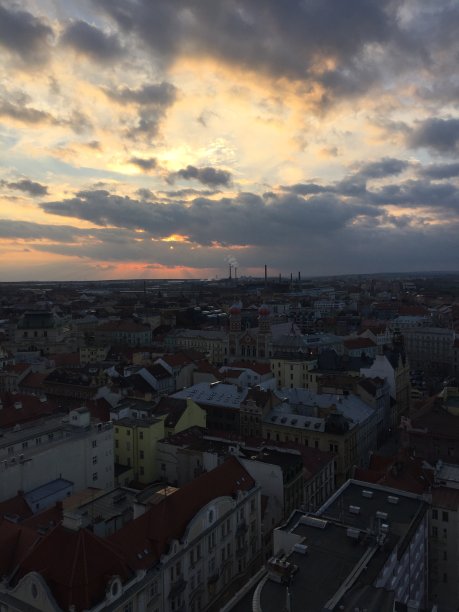 城市中的日落图片下载