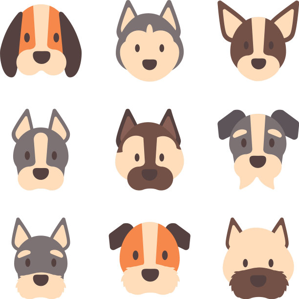 设置图标面对不同品种的狗图片下载